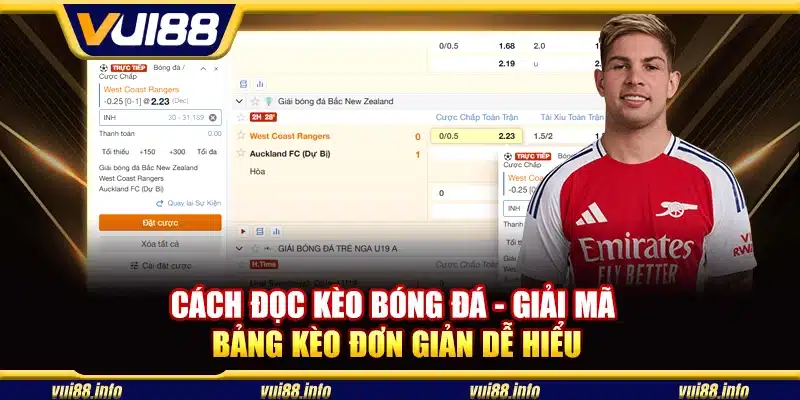 Cách đọc kèo bóng đá - Giải mã bảng kèo đơn giản dễ hiểu