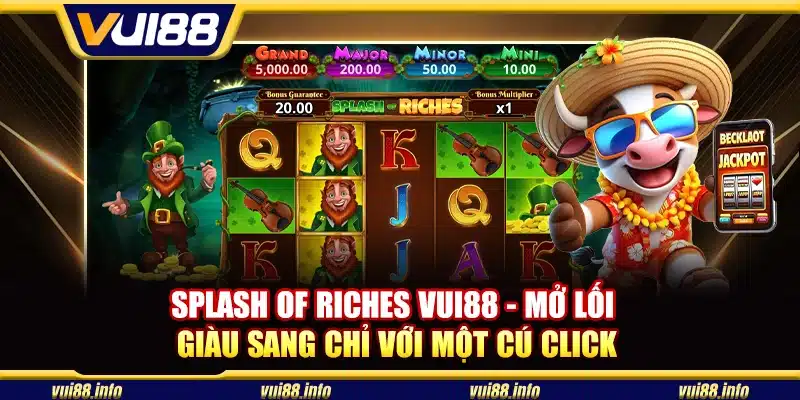 Splash of Riches Vui88 - Mở lối giàu sang chỉ với một cú click