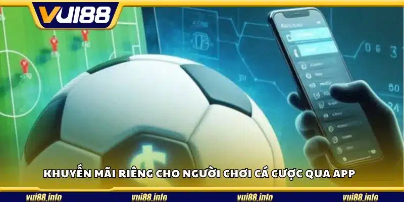 Khuyến mãi riêng cho người chơi cá cược qua app