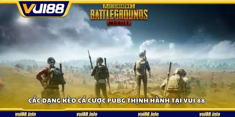 Các dạng kèo cá cược PUBG thịnh hành tại Vui 88