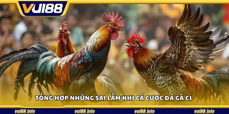 Tổng hợp những sai lầm khi cá cược đá gà C1
