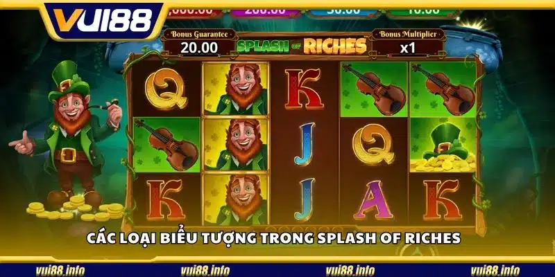 Các loại biểu tượng trong Splash of Riches 